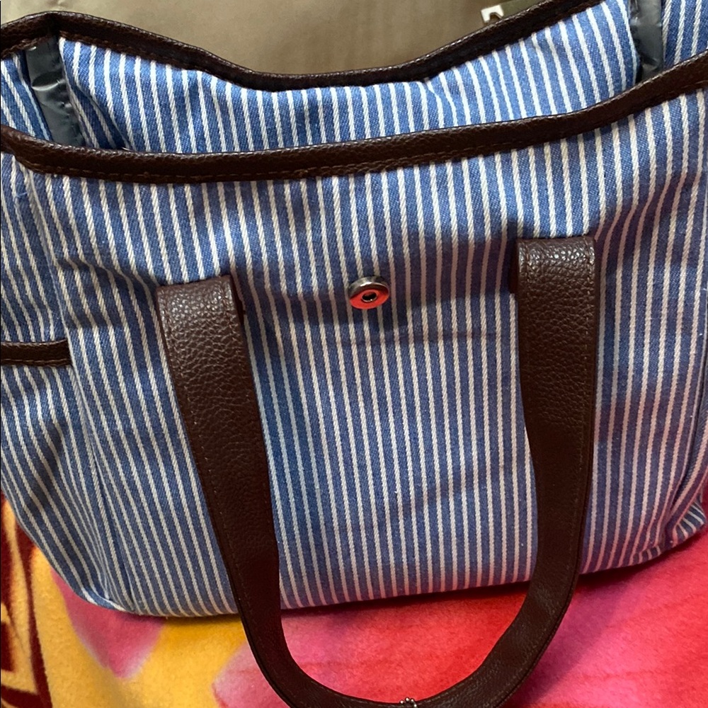 Eco One Blue/White Insulated Lunch Bag